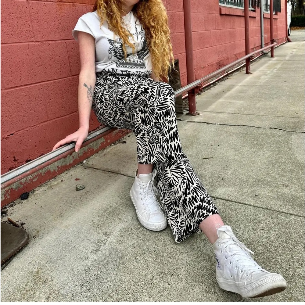 Nooworks Linen Catalina Pants Zig Zag